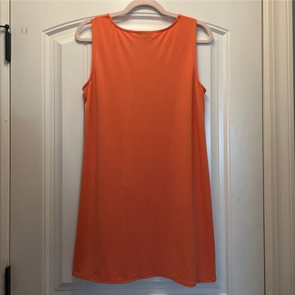 Alfani Women’s Hi-Low Asymmetric Front Sleeveless Tunic Mini Dress Size M Orange - Picture 5 of 5